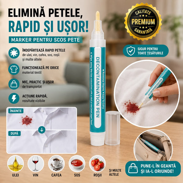 SpotAway™️ – Set 4 Markere pentru Îndepărtarea Petelor